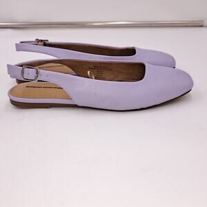 Amazon Essentials Lilac Purple Women's 7.5 Slingback Slip On Flats